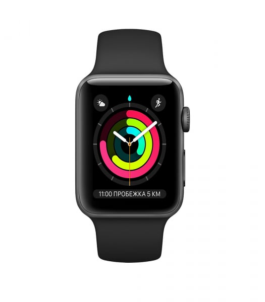Apple Watch Series 3, 42mm Space Gray (MTF32)