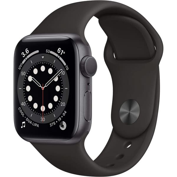 Купить Apple Watch 6, 44 мм, Space Gray, спорт. ремешок