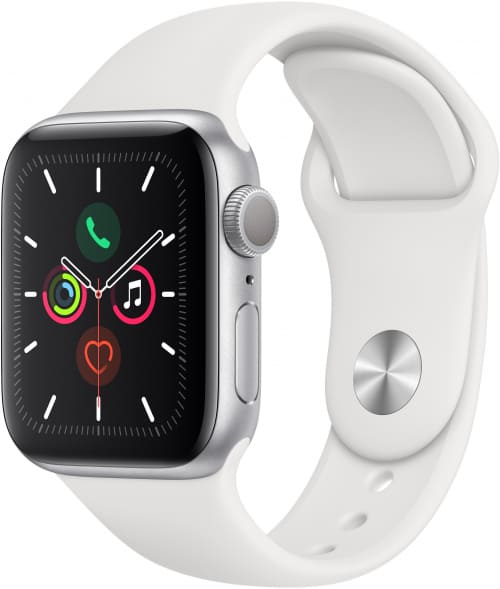 Apple Watch Series 5 GPS,40mm Silver Aluminium (MWV62)