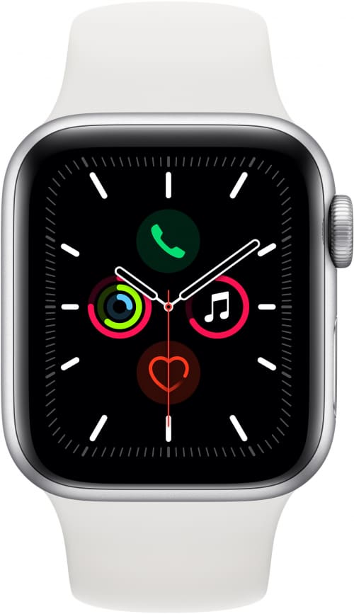 Apple Watch Series 5 GPS,40mm Silver Aluminium (MWV62)