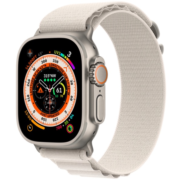 Apple Watch Ultra Titanium Case Starlight Alpine Loop (сияющая звезда)