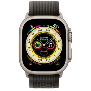 Apple Watch Ultra Titanium Case Black/Gray Trail Loop (черные/серые)