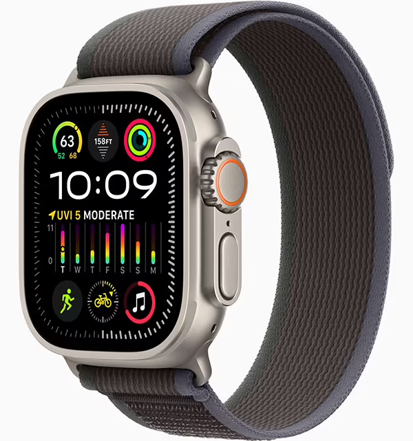Apple Watch Ultra 2 GPS + Cellular 49mm (корпус — титан, ремешок Trail Loop синий, IP6X)