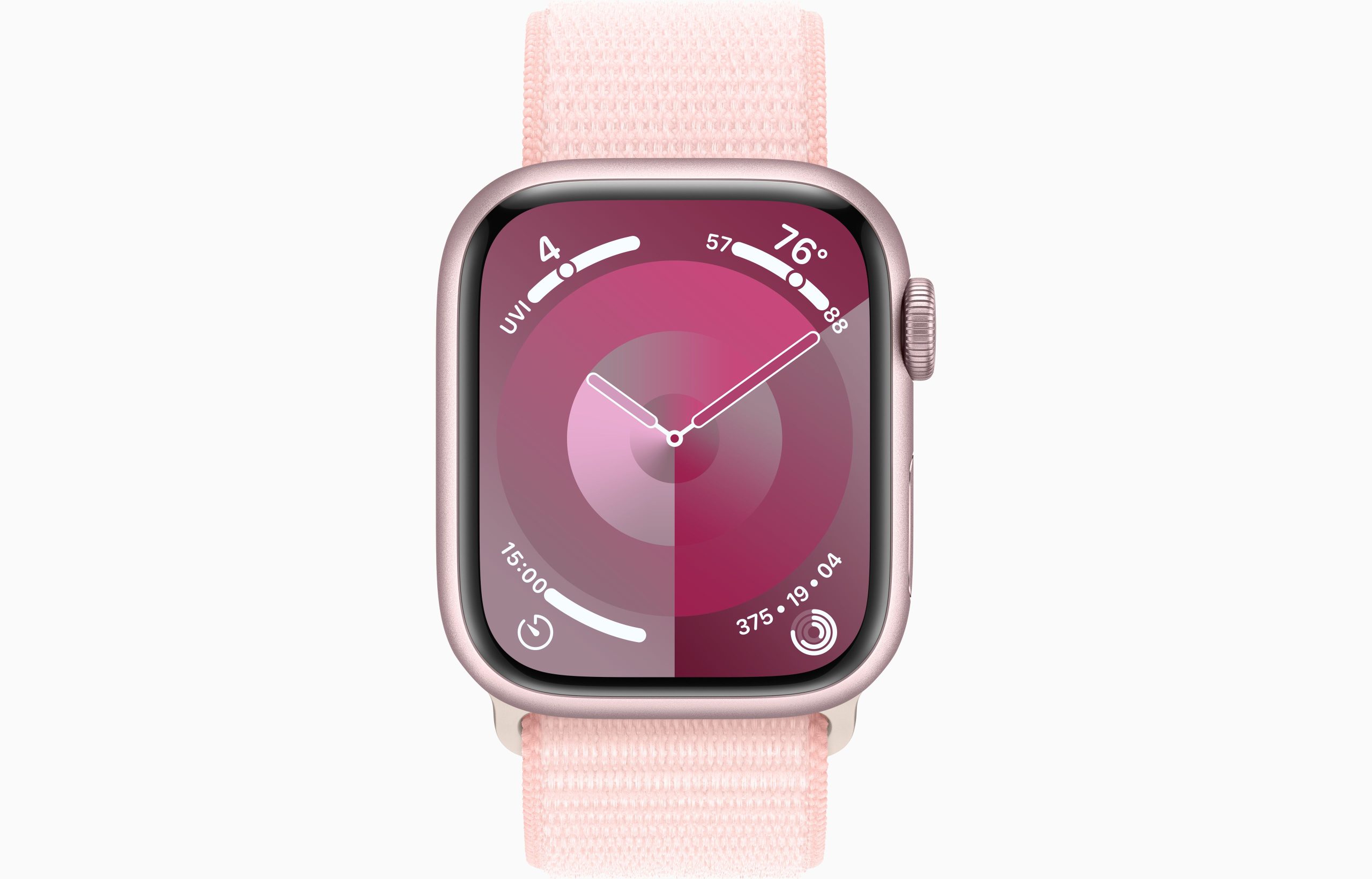 Watch Series 9 41mm Pink Aluminum Case with Light Pink Sport Loop