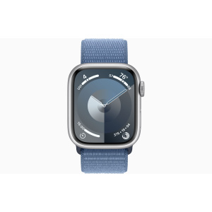Watch Series 9 41mm Silver Aluminum Case with Winter Blue Sport Loop 2
