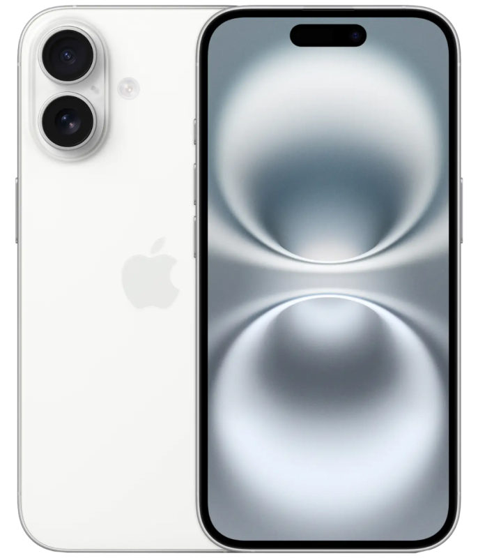 Купить Apple iPhone 16 SIM+eSIM 128 ГБ, белый в СПб