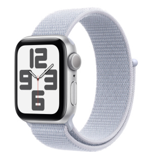 Умные часы Apple Watch SE 2024 40mm Silver Aluminium Case with Blue Sport Loop