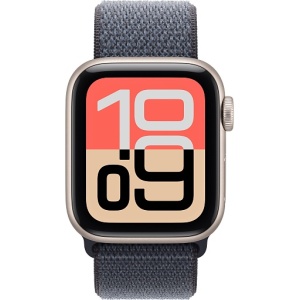 Umnye chasy Apple Watch SE 3 40mm (2025) Starlight Aluminum Case with Sport Loop Anchor Blue