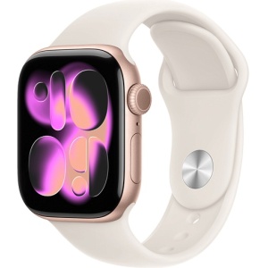 Apple Watch Series 11 46mm Rose Gold Aluminum Case with Sport Band Light Blush