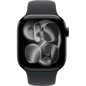Apple Watch Series 11 42mm Jet Black Aluminum Case with Sport Band Black