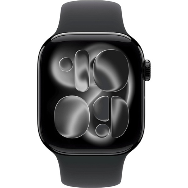 Apple Watch Series 11 42mm Jet Black Aluminum Case with Sport Band Black Apple Watch Series 11 42mm Jet Black Aluminum Case with Sport Band Black