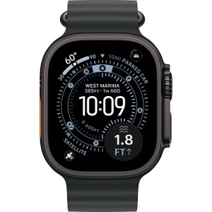 Apple Watch Ultra 3 (2025) 49mm Black Titanium Case with Black Ocean Band