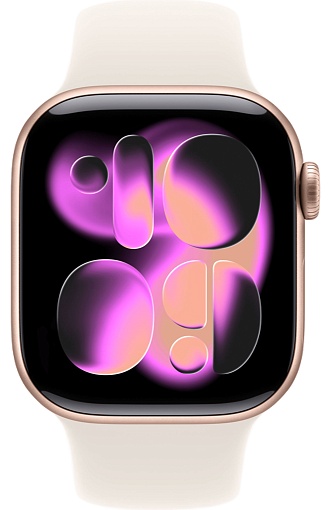 Apple Watch Series 11 46mm Rose Gold Aluminum Case with Sport Band Light Blush