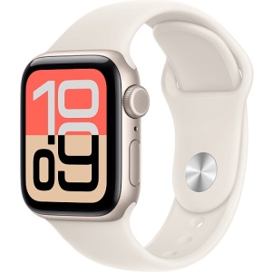 Apple Watch SE 3 40mm (2025) Starlight Aluminum Case with Sport Band Starlight