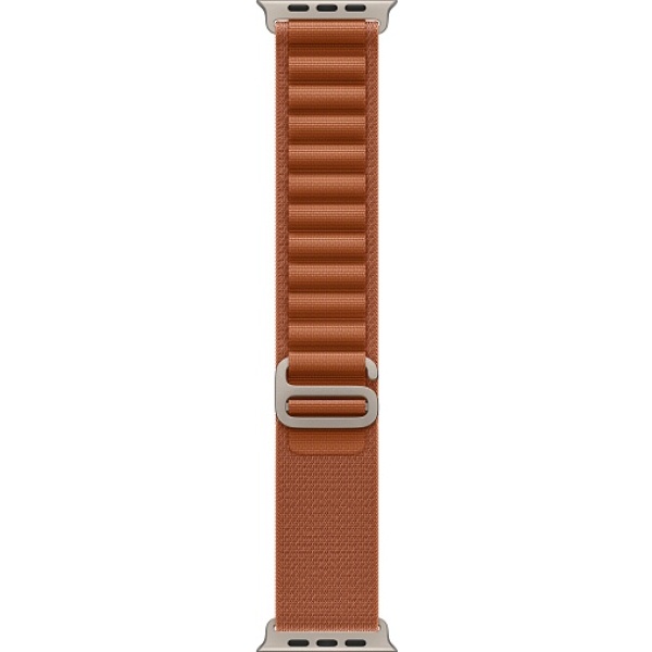 Apple Watch Ultra 3 (2025) 49mm Natural Titanium Case with Terra Cotta Alpine Loop Small Apple Watch Ultra 3 (2025) 49mm Natural Titanium Case with Terra Cotta Alpine Loop Small