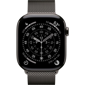 Apple Watch Series 11 46mm Slate Titanium Case with Milanese Loop Slate