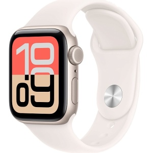 Apple Watch SE 3 40mm (2025) Starlight Aluminum Case with Sport Band Light Blush