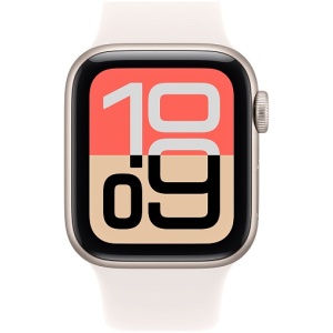 Umnye chasy Apple Watch SE 3 40mm (2025) Starlight Aluminum Case with Sport Band Light Blush