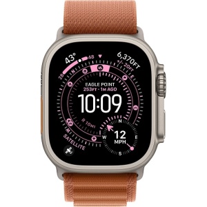 Apple Watch Ultra 3 (2025) 49mm Natural Titanium Case with Terra Cotta Alpine Loop Small