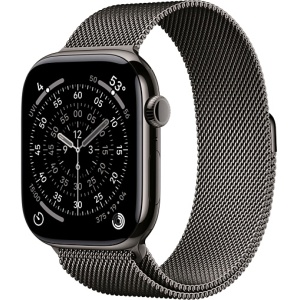 Apple Watch Series 11 46mm Slate Titanium Case with Milanese Loop Slate