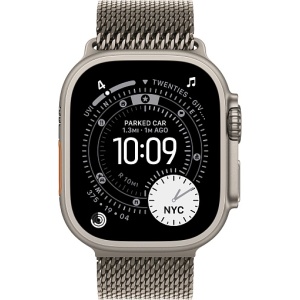 Apple Watch Ultra 3 (2025) 49mm Natural Titanium Case with Natural Titanium Milanese Loop Small