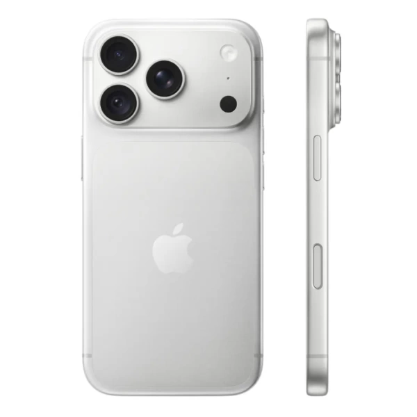 Apple iPhone 18 Pro Silver — сзади и сбоку