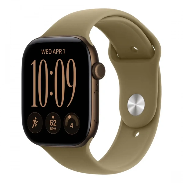 Apple Watch Series 12 GPS 42 мм Dark Bronze / Olive Sport Band — общий вид