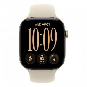 Apple Watch Series 12 GPS 42 мм Light Gold / Sand Sport Band — общий вид