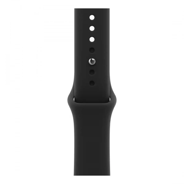 Apple Watch Series 12 GPS 46 мм Black / Black Sport Band — ремешок