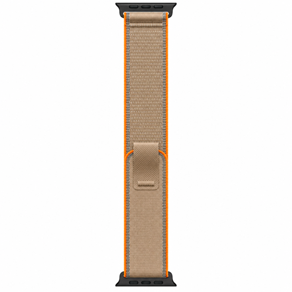 Apple Watch Ultra 4 49 мм Black Titanium — крупный план ремешка Sand Trail Loop