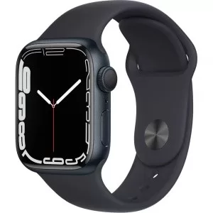 Apple Watch Series 7, 41 мм, «тёмная ночь», спортивный ремешок — купить в Санкт-Петербурге