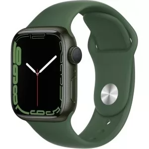 Apple Watch Series 7, 41 мм, зеленого цвета, спортивный ремешок — купить в Санкт-Петербурге