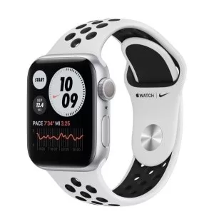 Apple Watch Series 6 NIKE+, 44 мм, серебристого цвета, спортивный ремешок — купить в Санкт-Петербурге