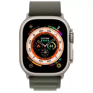 ba0974723c974d587ab754012df473dc Apple Watch Ultra Titanium Case Starlight Alpine Loop (зелёные)