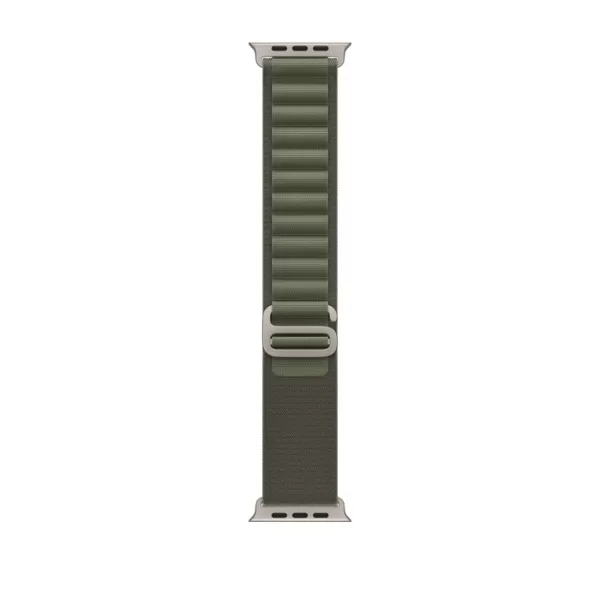 cb914e776d7f5c3d2e9a75552f3204be Apple Watch Ultra Titanium Case Starlight Alpine Loop (зелёные)