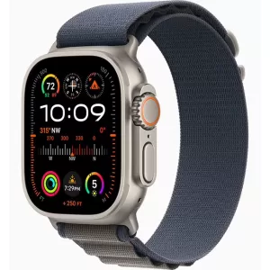Apple Watch Ultra 2 GPS + Cellular 49mm (корпус - титан, ремешок Alpine Loop синий, IP6X) — купить в Санкт-Петербурге
