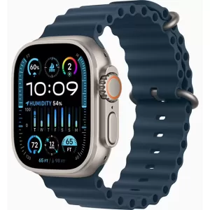 Apple Watch Ultra 2 GPS + Cellular 49mm (корпус - титан, ремешок Ocean Band синий, IP6X) — купить в Санкт-Петербурге