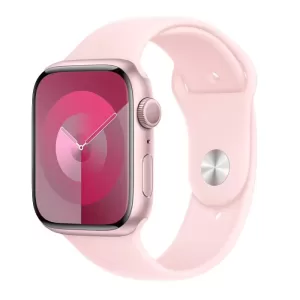 Apple Watch Series 9 GPS 45mm (корпус - розовый, спортивный ремешок розовый, IP6X) — купить в Санкт-Петербурге