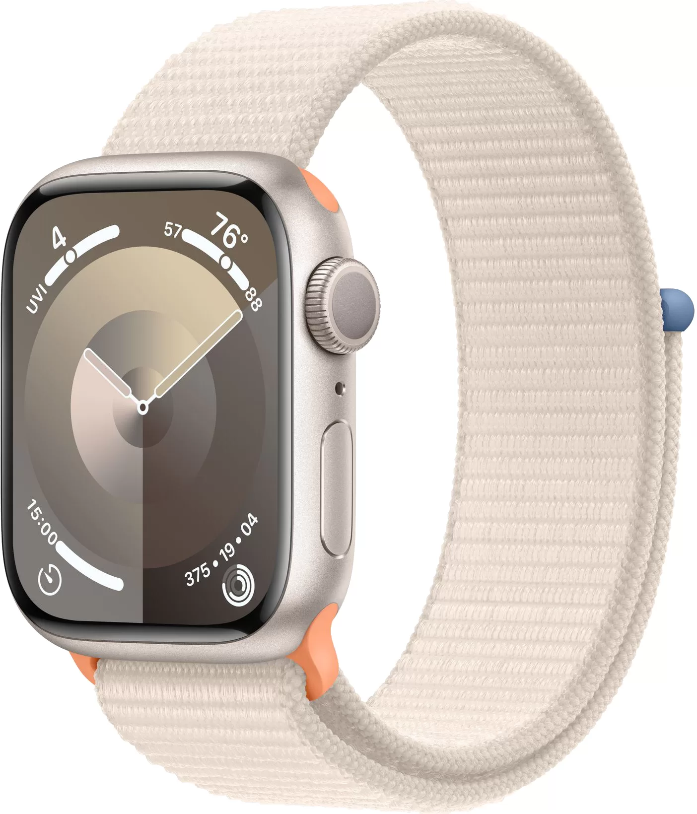 Apple Watch Series 9 45mm Starlight Aluminum Case with Starlight Sport Loop — купить в Санкт-Петербурге