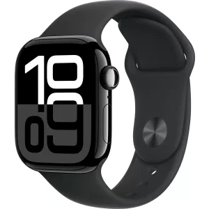 Apple Watch Series 10 42mm Jet Black Aluminum Case with Sport Band, Black — купить в Санкт-Петербурге