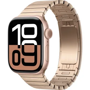 Apple Watch Series 10 42mm Rose Gold Aluminum Case with Link Bracelet, Gold