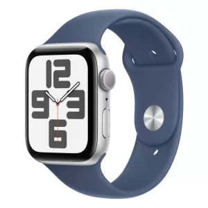 Умные часы Apple Watch SE 2 2024 44mm Silver Aluminium Case with Blue Sport Band — купить в Санкт-Петербурге