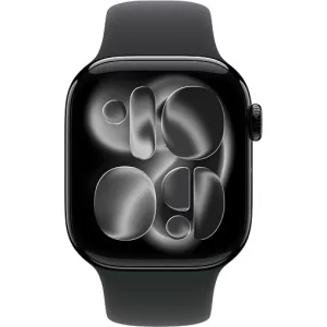 Apple Watch Series 11 42mm Jet Black Aluminum Case with Sport Band Black