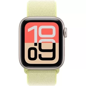 Umnye chasy Apple Watch SE 3 40mm (2025) Starlight Aluminum Case with Sport Loop Neon Yellow