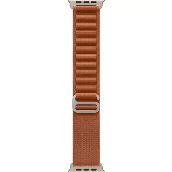 Apple Watch Ultra 3 (2025) 49mm Natural Titanium Case with Terra Cotta Alpine Loop Small Apple Watch Ultra 3 (2025) 49mm Natural Titanium Case with Terra Cotta Alpine Loop Small