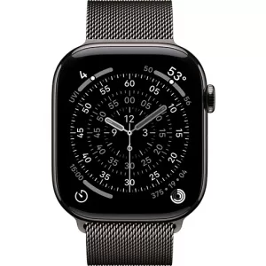Apple Watch Series 11 46mm Slate Titanium Case with Milanese Loop Slate