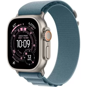 Apple Watch Ultra 3 (2025) 49mm Natural Titanium Case with Light Blue Alpine Loop Medium Apple Watch Ultra 3 (2025) 49mm Natural Titanium Case with Light Blue Alpine Loop Medium