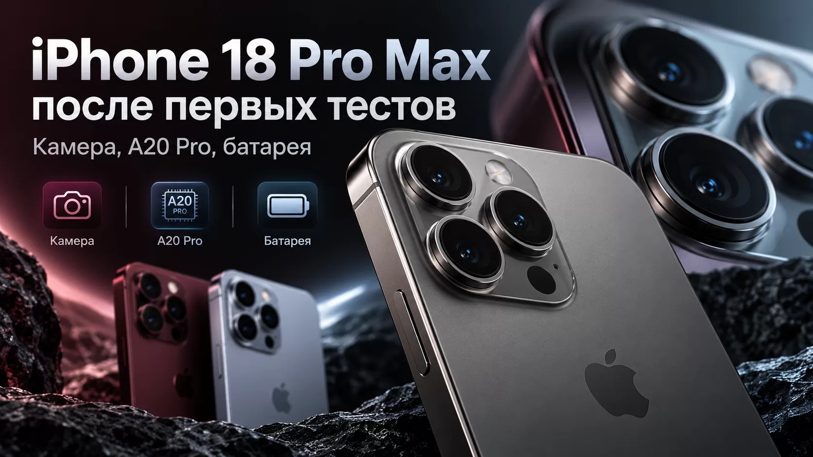 iPhone 18 Pro Max после первых тестов — камера, A20 Pro и батарея