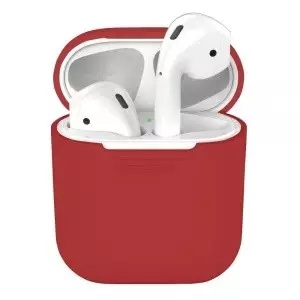 Силиконовый чехол для Apple AirPods/ Apple Airpods 2, красный Силиконовый чехол для Apple AirPods/ Apple Airpods 2, красный — купить в Санкт-Петербурге