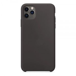 Чехол для iPhone 11 Pro Max, силикон, черный